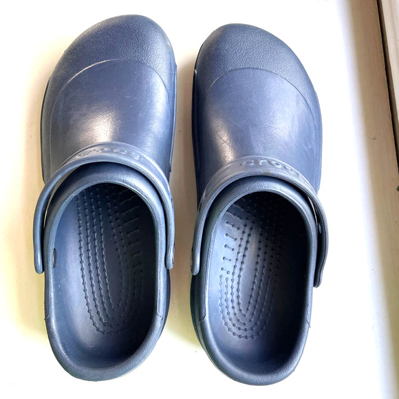 Crocs Bistro Clog Slip Resistant Work Shoes Navy Blue Men's Size 11 - Picture 4 of 8